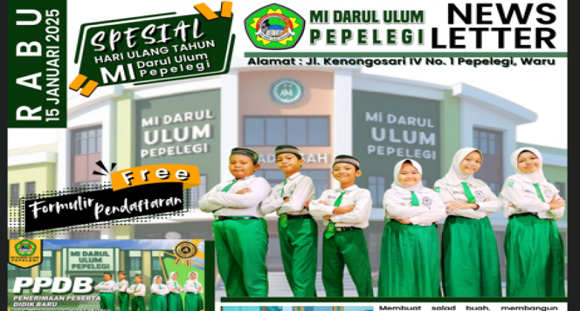 PPDB Banyak Free Spesial Harlah Ke-57 MI Darul Ulum Pepelegi